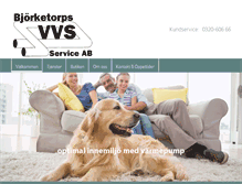 Tablet Screenshot of bjorketorpsvvs.se